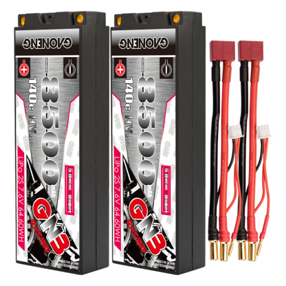 GAONENG GNB LiHV 2S 7.6V 8500mAh 140C 5mm Bullet Hard Case LiPo Battery