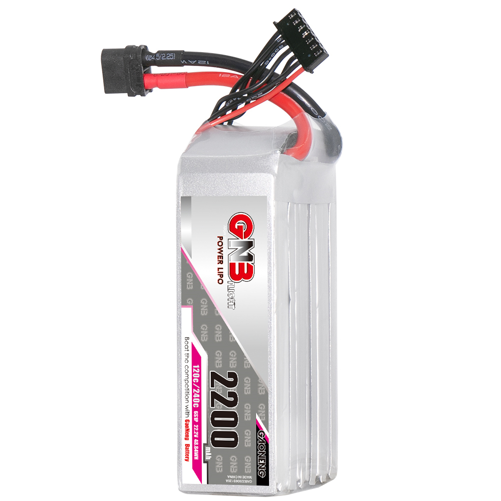 1PCS - GAONENG GNB 6S 22.2V 2200mAh 120C XT60 LiPo Battery