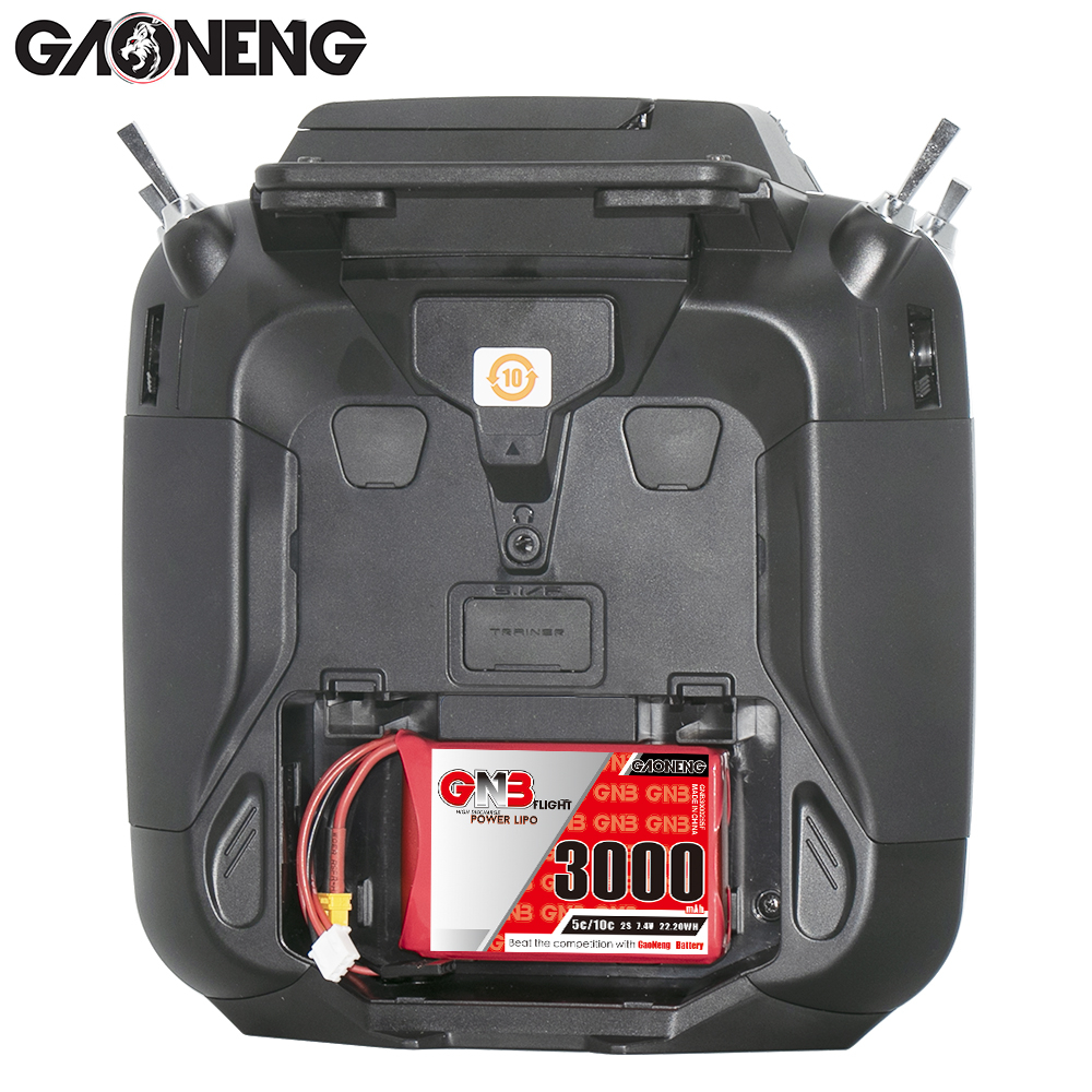 2PCS - GAONENG GNB 2S 7.4V 3000mAh 5C LiPo Battery Futaba XT30