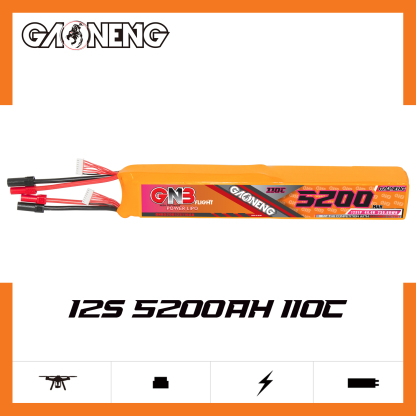 GAONENG GNB 12S 44.4V 5200mAh 110C LiPo Battery XT150