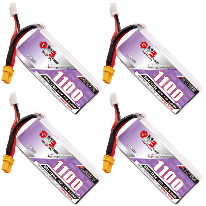 GAONENG GNB LiHV 2S 7.6V 1100mAh 60C XT30 LiPo Battery Long Range