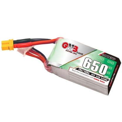 2PCS - GAONENG GNB 4S 14.8V 650mAh 70C XT30 LiPo Battery