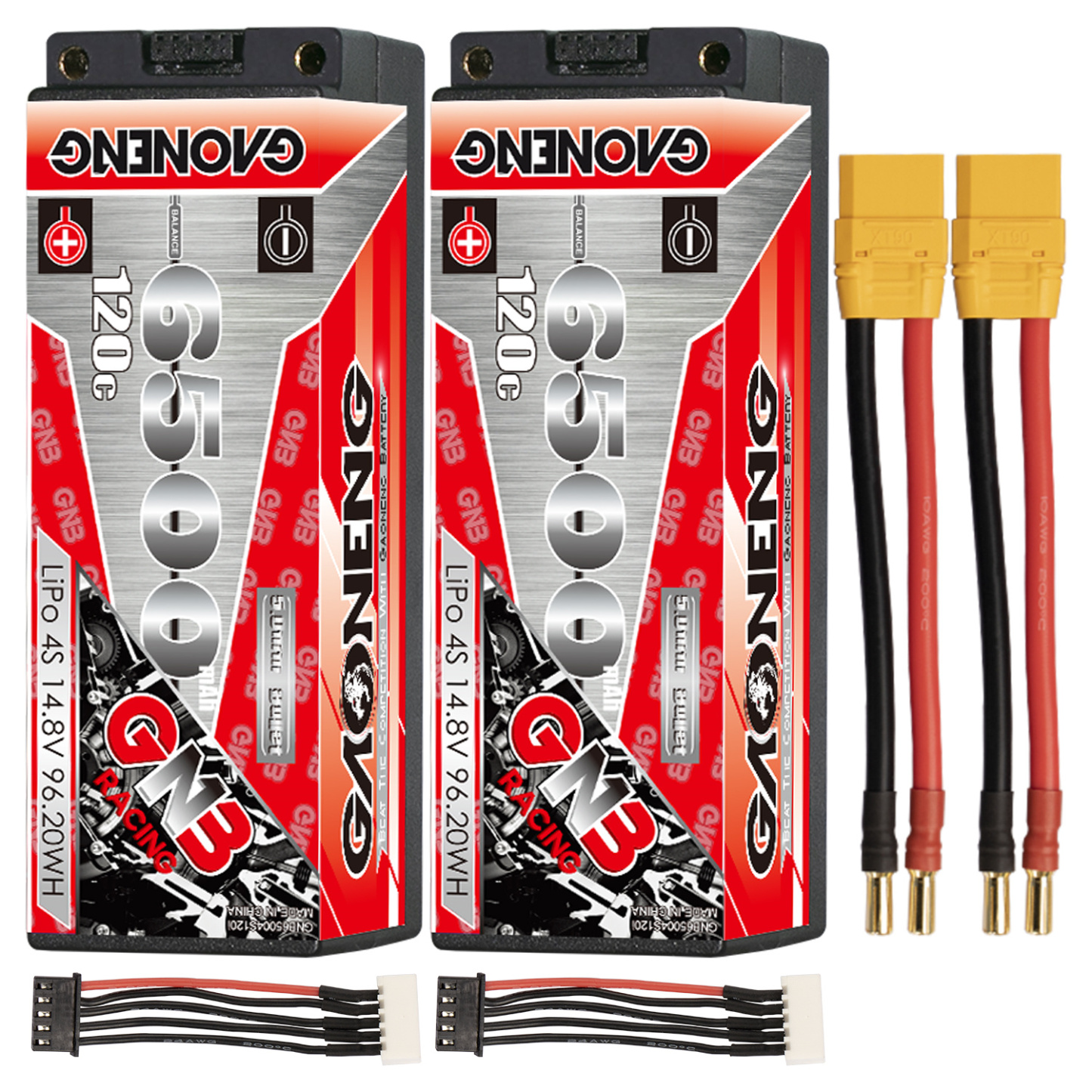 GAONENG GNB 4S 14.8V 6500mAh 120C 5mm Bullet Hard Case LiPo Battery