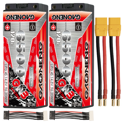GAONENG GNB 4S 14.8V 6500mAh 120C 5mm Bullet Hard Case LiPo Battery