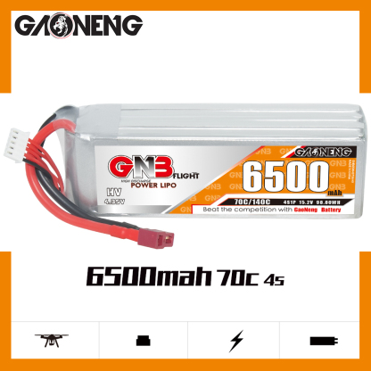GAONENG GNB HV 4S 15.2V 6500mAh 70C T-PLUG LiPo Battery