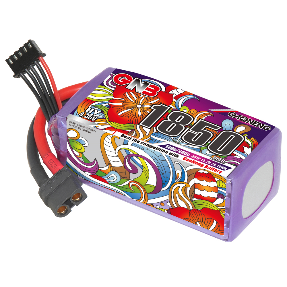 GAONENG GNB LiHV 4S 15.2V 1850mAh 120C XT60 LiPo Battery LongRange