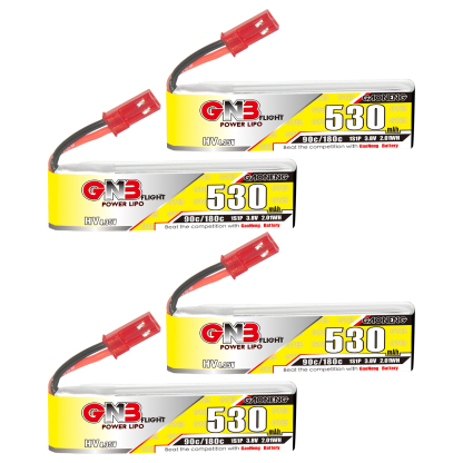 GAONENG GNB LiHV 1S 3.8V 530mAh 90C JST Cabled LiPo Battery