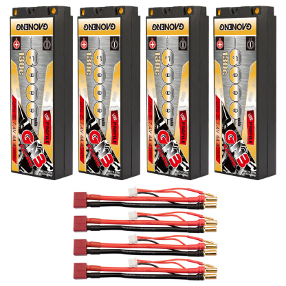 GAONENG GNB 2S 7.4V 6000mAh 130C LCG 5mm Hard Case LiPo Battery