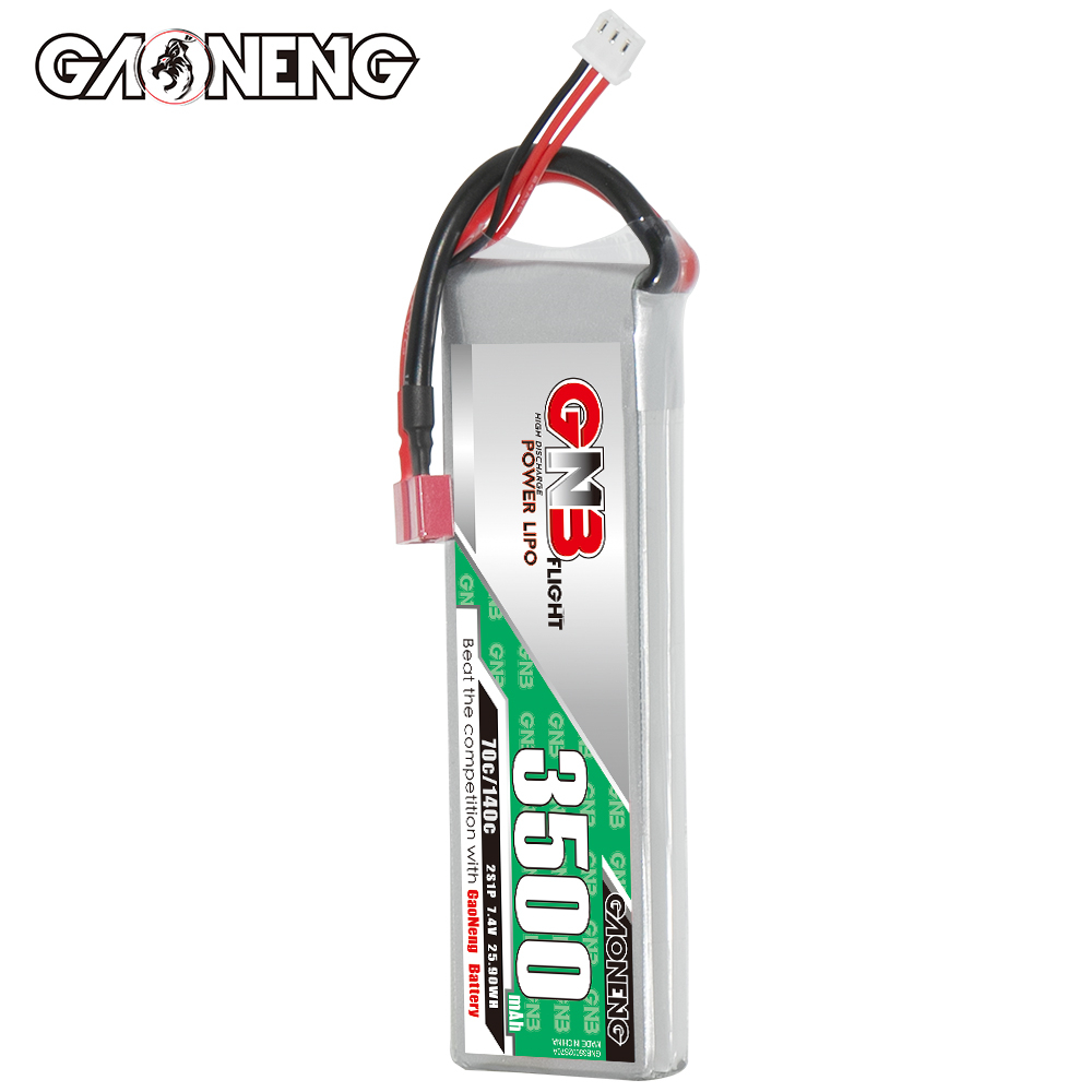 GAONENG GNB 2S 7.4V 3500mAh 70C LiPo Battery T-PLUG