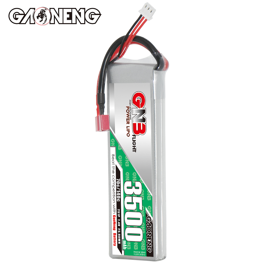 GAONENG GNB 2S 7.4V 3500mAh 70C LiPo Battery T-PLUG