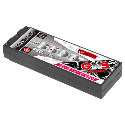 1PC - GAONENG GNB LiHV 2S 7.6V 6500mAh 140C 5mm Hard Case Ultra LCG LiPo Battery XT60