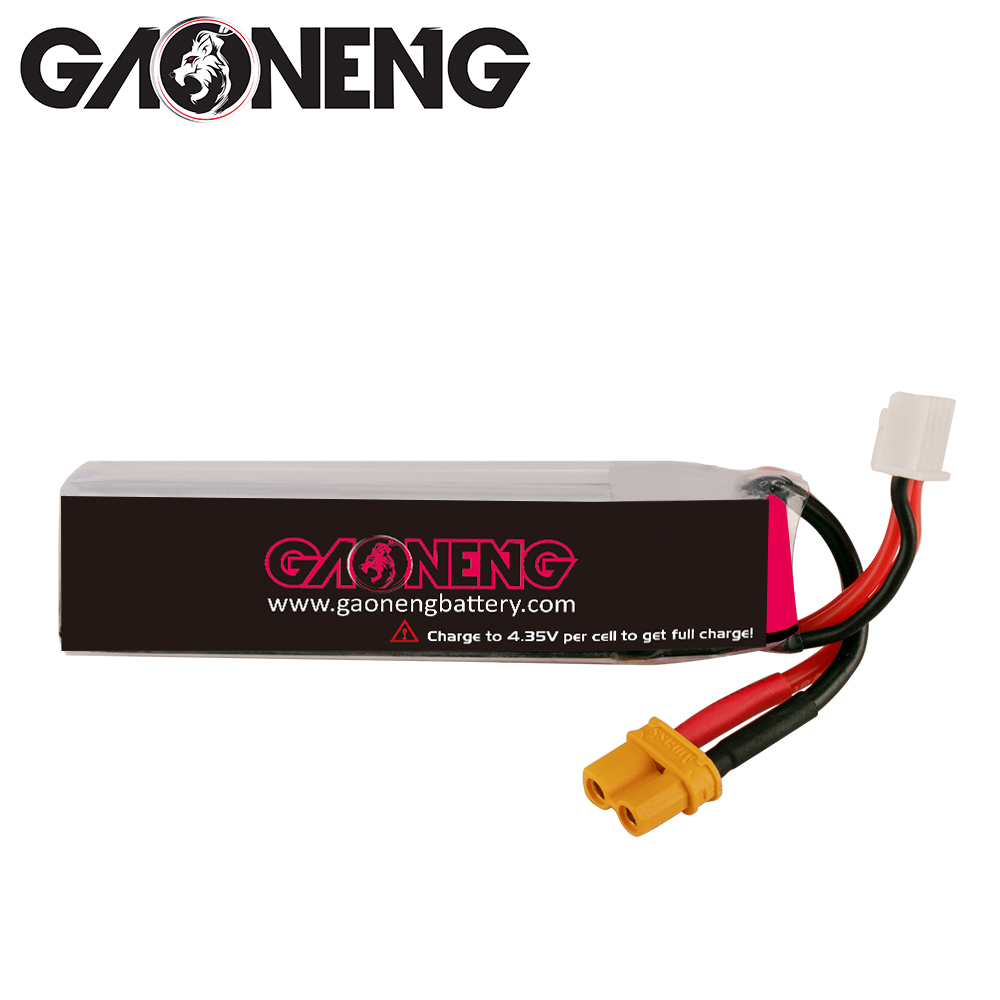 2PCS - GAONENG GNB LiHV 3S 11.4V 720mAh 100C XT30 LiPo Battery