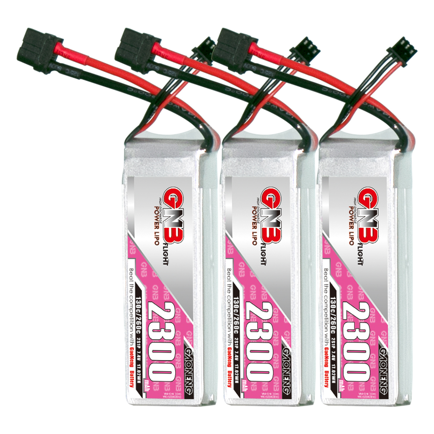 GAONENG GNB 2S 7.4V 2300mAh 130C LiPo Battery XT60 Connector