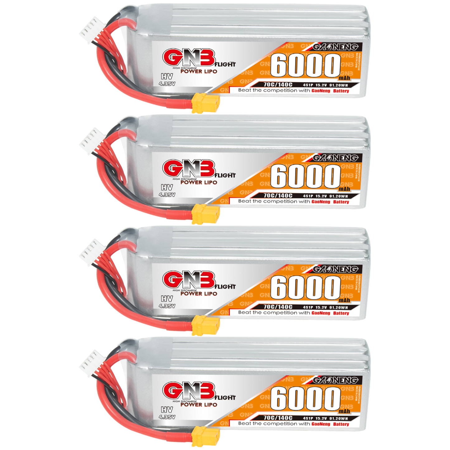 GAONENG GNB HV 4S 15.2V 6000mAh 70C LiPo Battery XT60