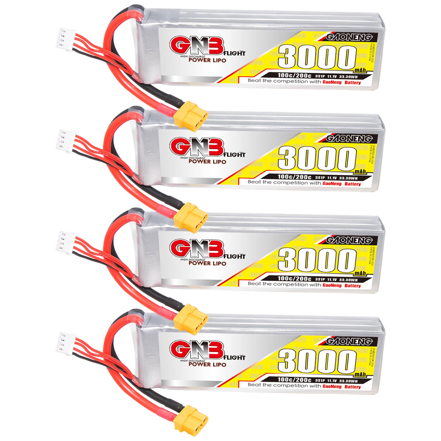 GAONENG GNB 3S 11.1V 3000mAh 100C LiPo Battery XT60