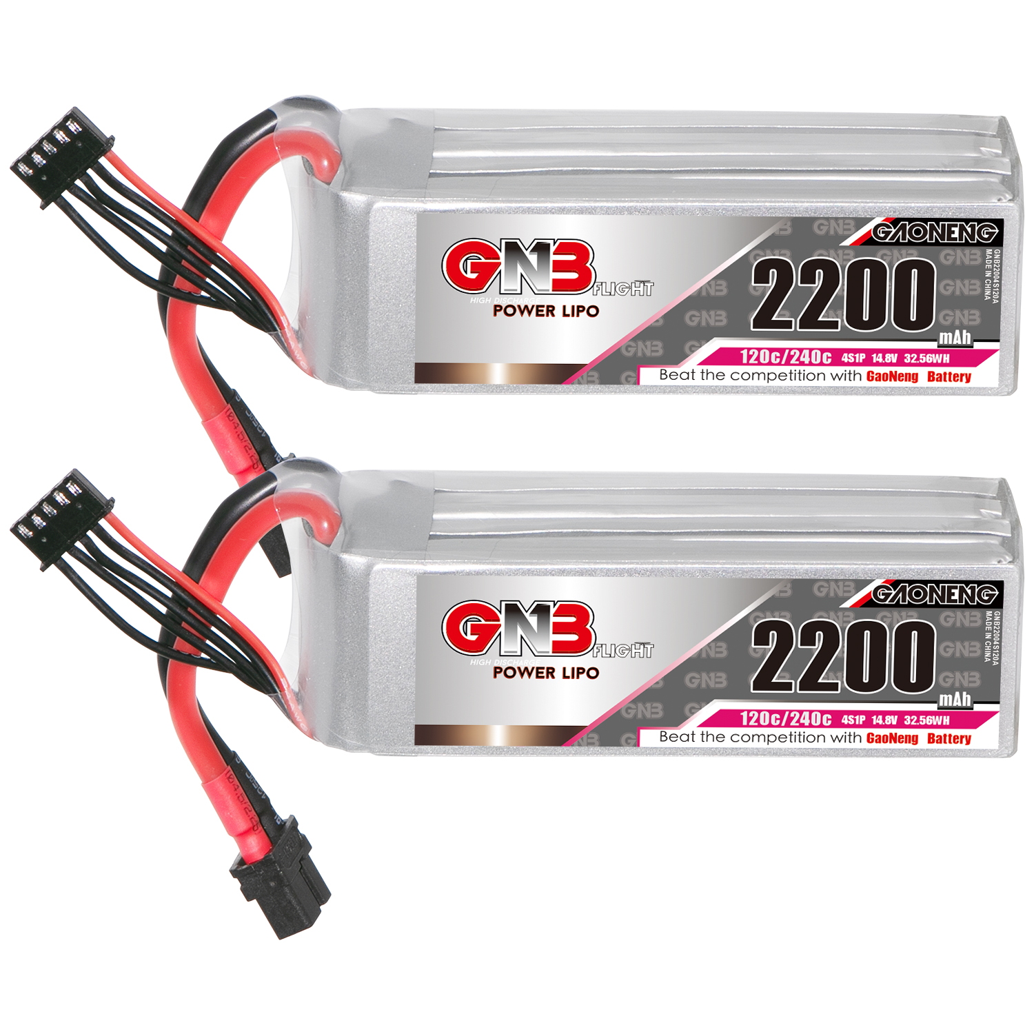 GAONENG GNB 4S 14.8V 2200mAh 120C XT60 LiPo Battery