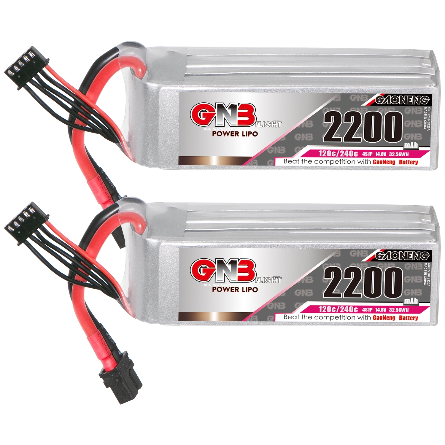 GAONENG GNB 4S 14.8V 2200mAh 120C XT60 LiPo Battery