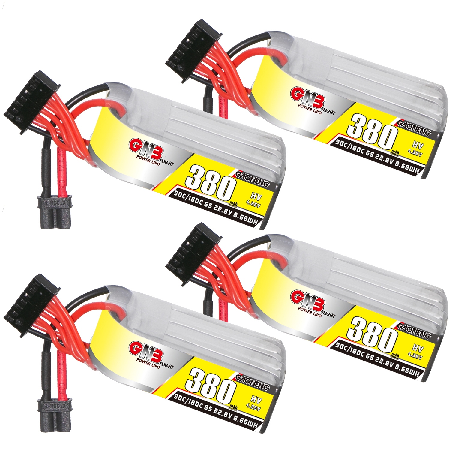 GAONENG GNB LiHV 6S 22.8V 380mAh 90C XT30 LiPo Battery