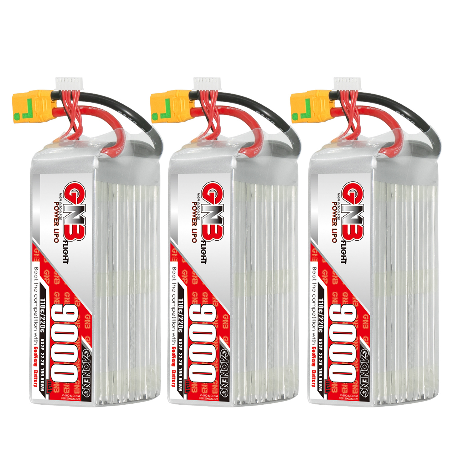 GAONENG GNB 6S 22.2V 9000mAh 110C RC LiPo Battery XT90S Anti Spark