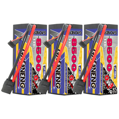 GAONENG GNB 4S 14.8V 8500mAh 140C Cabled Hard Case LiPo Battery XT90