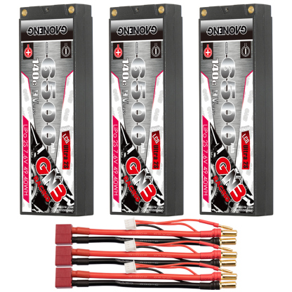 GAONENG GNB LiHV 2S 7.6V 6500mAh 140C 5mm Hard Case Ultra LCG LiPo Battery