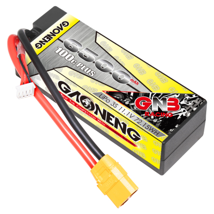 GAONENG GNB 3S 11.1V 6500mAh 100C Cabled Hard Case LiPo Battery XT90