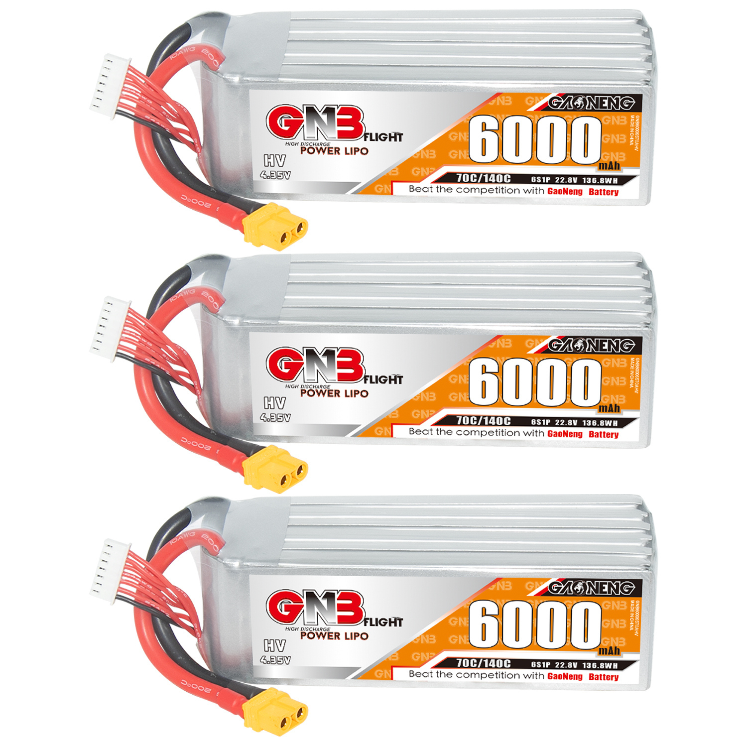 GAONENG GNB HV 6S 22.8V 6000mAh 70C LiPo Battery XT60