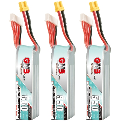 GAONENG GNB 6S 22.2V 550mAh 90C XT30 LiPo Battery Long Type