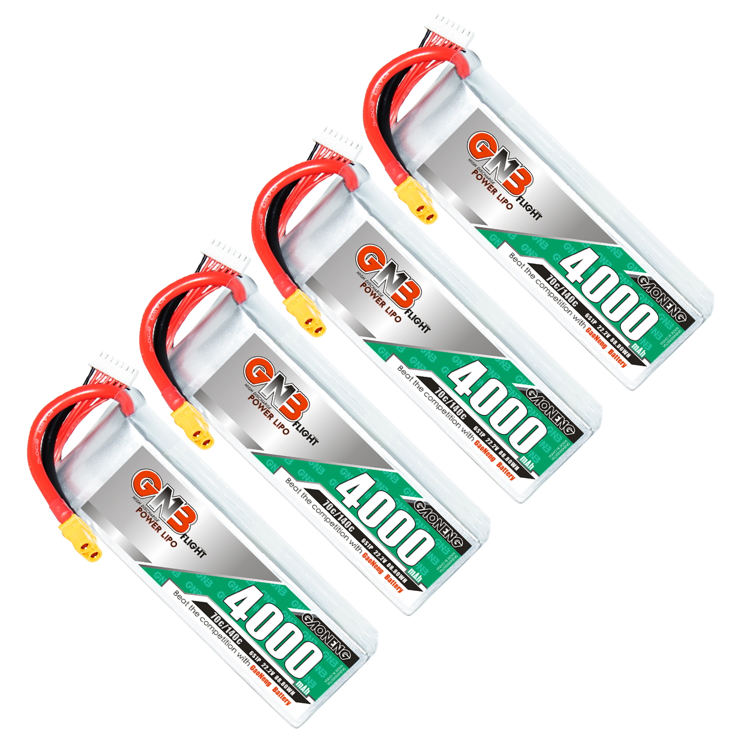 GAONENG GNB 6S 22.2V 4000mAh 70C LiPo Battery XT60