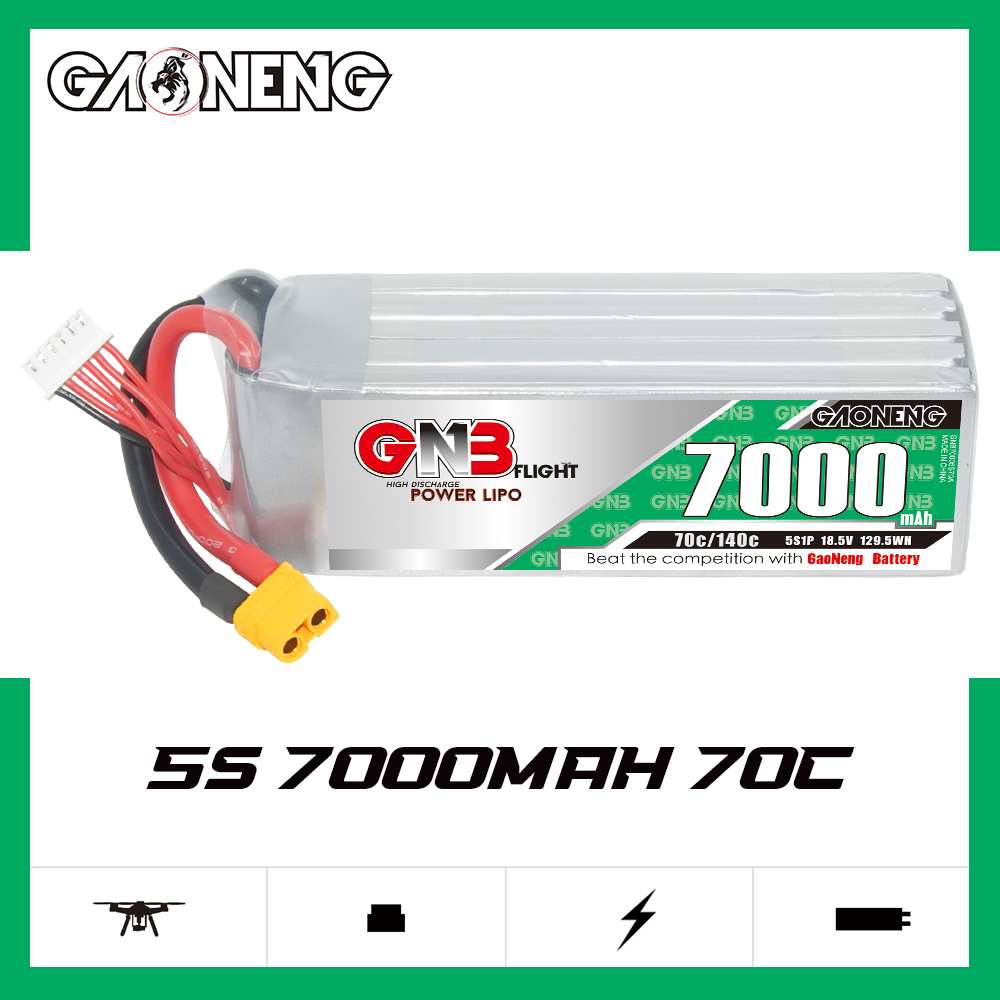 GAONENG GNB 5S 18.5V 7000mAh 70C LiPo Battery XT60