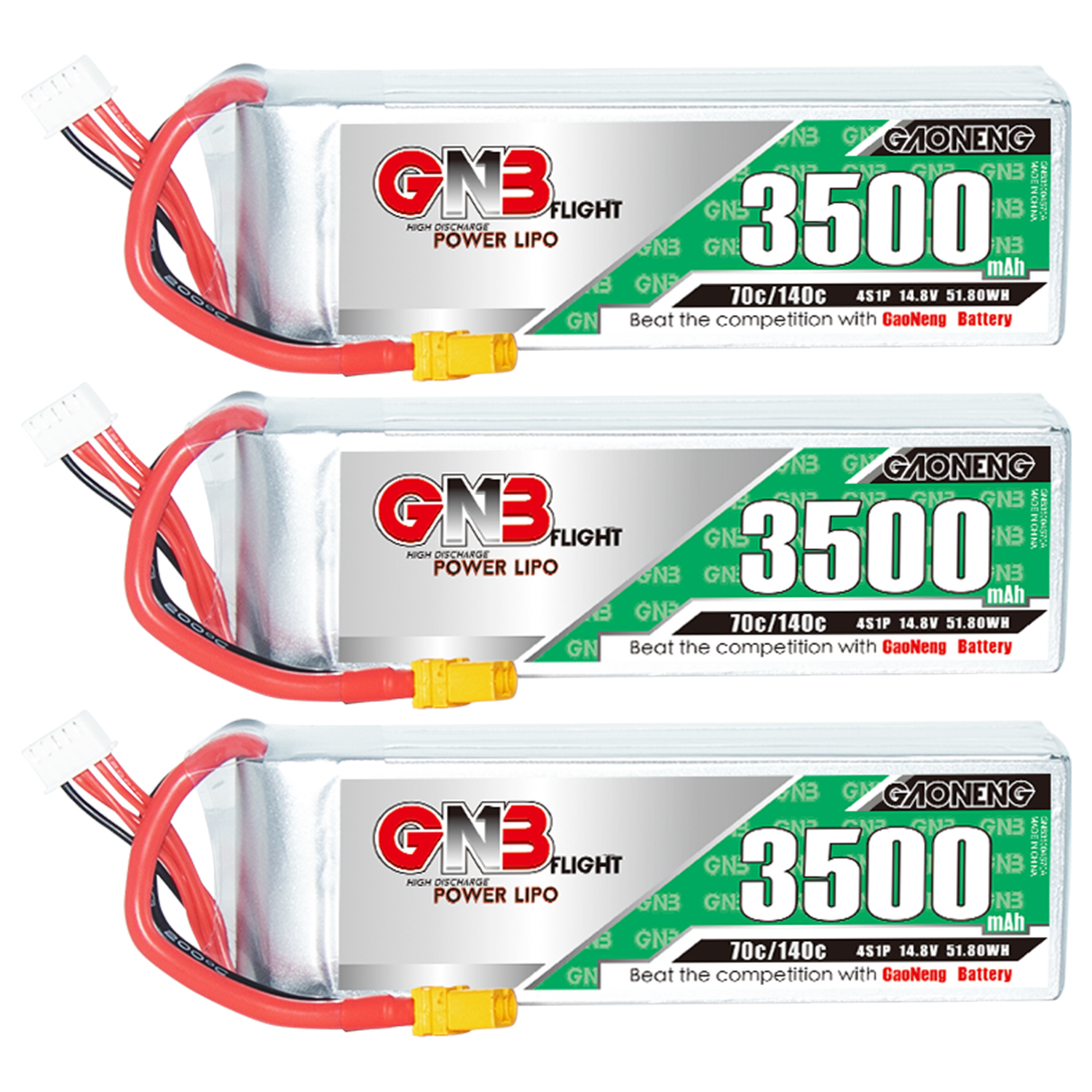 GAONENG GNB 4S 14.8V 3500mAh 70C XT60 LiPo Battery