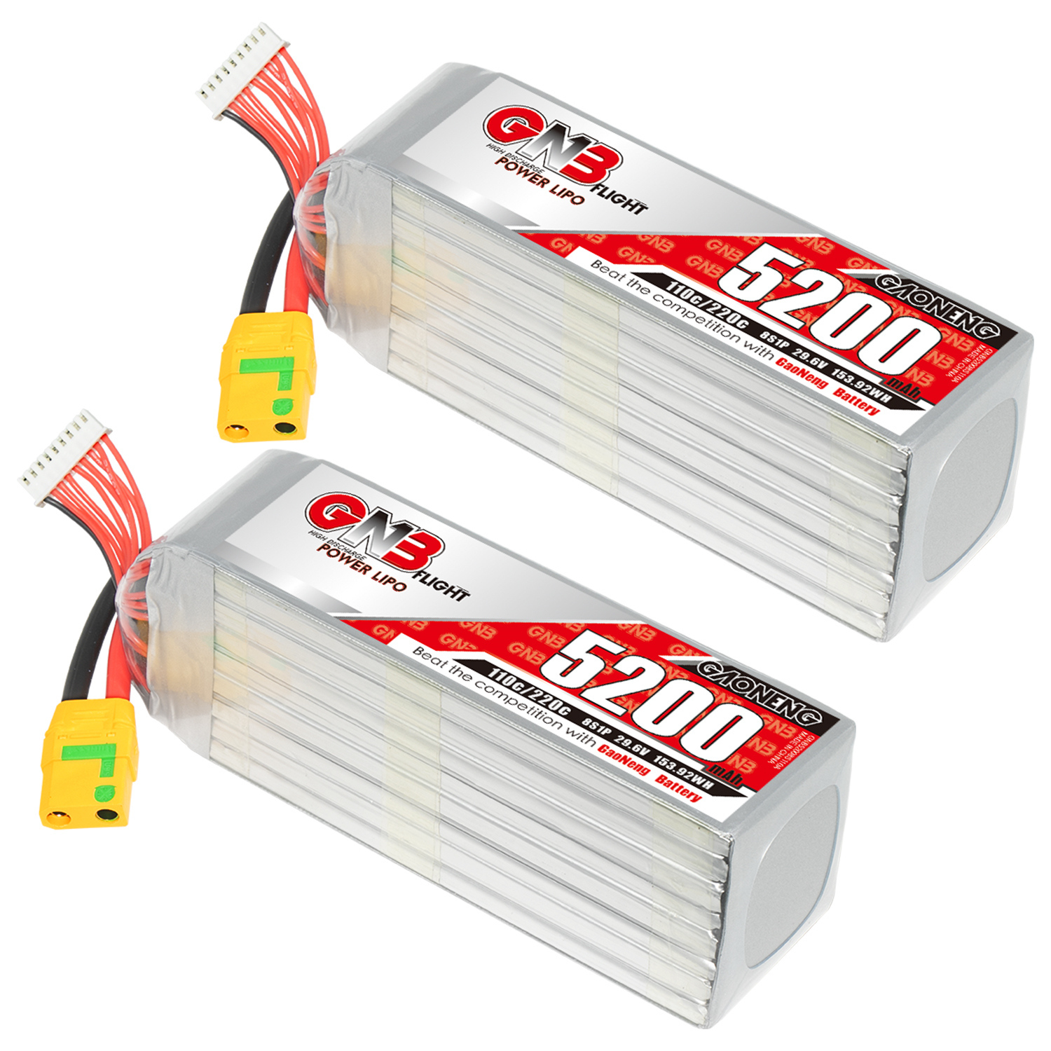 GAONENG GNB 8S 29.6V 5200mAh 110C LiPo Battery XT90S Anti Spark