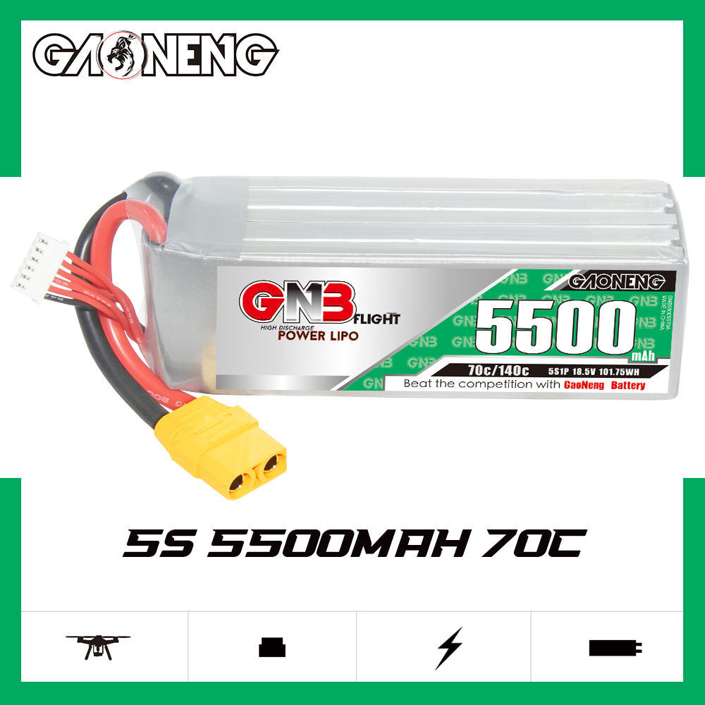 GAONENG GNB 5S 18.5V 5500mAh 70C XT90 LiPo Battery