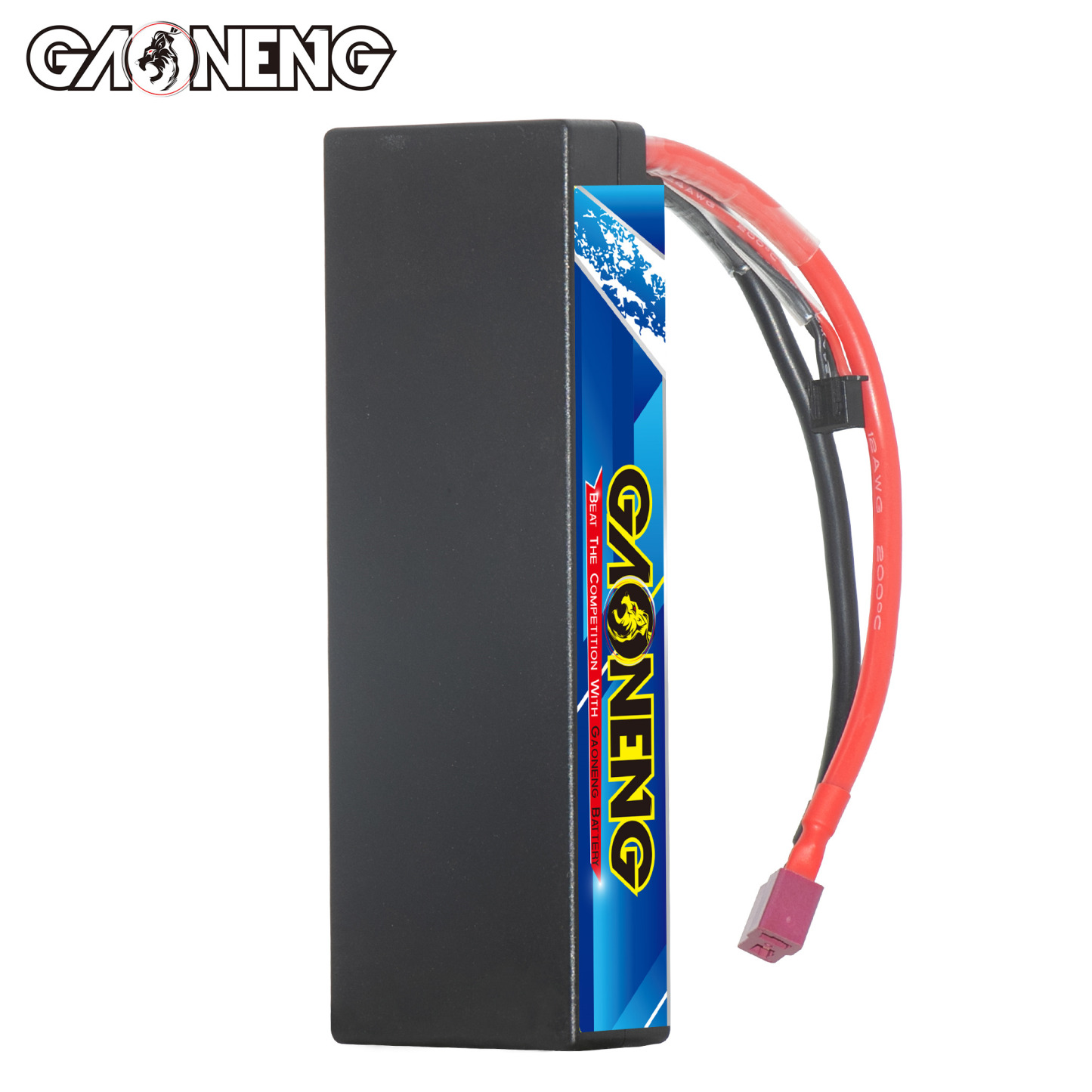 GAONENG GNB 2S 7.4V 5500mAh 100C Cabled Hard Case LiPo Battery T-PLUG