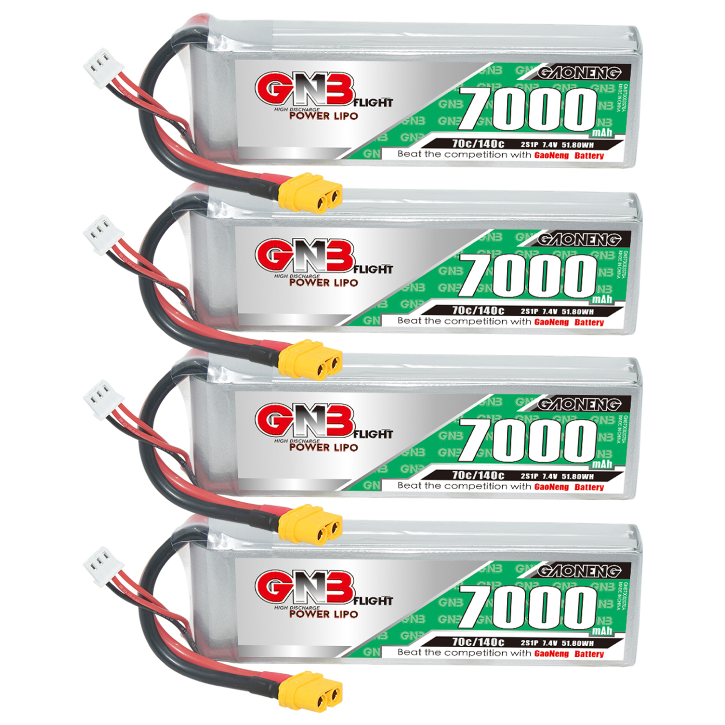 GAONENG GNB 2S 7.4V 7000mAh 70C LiPo Battery XT60