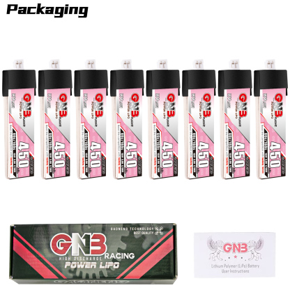 GAONENG GNB LiHV 1S 3.8V 450mAh 80C PH2.0 Plastic Head LiPo Battery