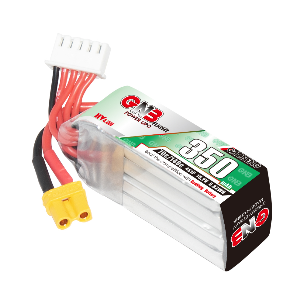 GAONENG GNB LiHV 4S 15.2V 350mAh 70C XT30 LiPo Battery