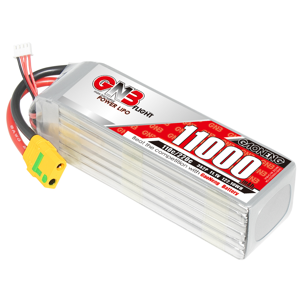 GAONENG GNB 3S 11.1V 11000mAh 11AH 110C RC LiPo Battery XT90S Anti Spark