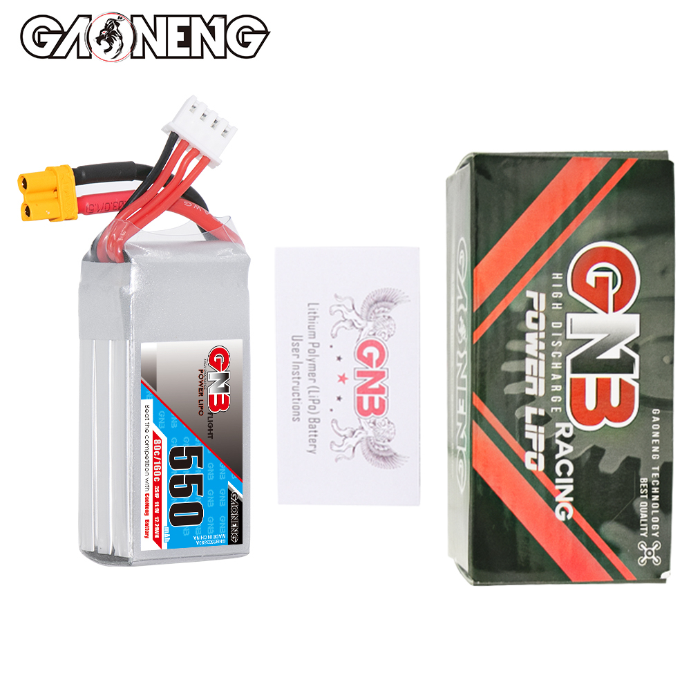 GAONENG GNB 3S 11.1V 550mAh 80C XT30 LiPo Battery