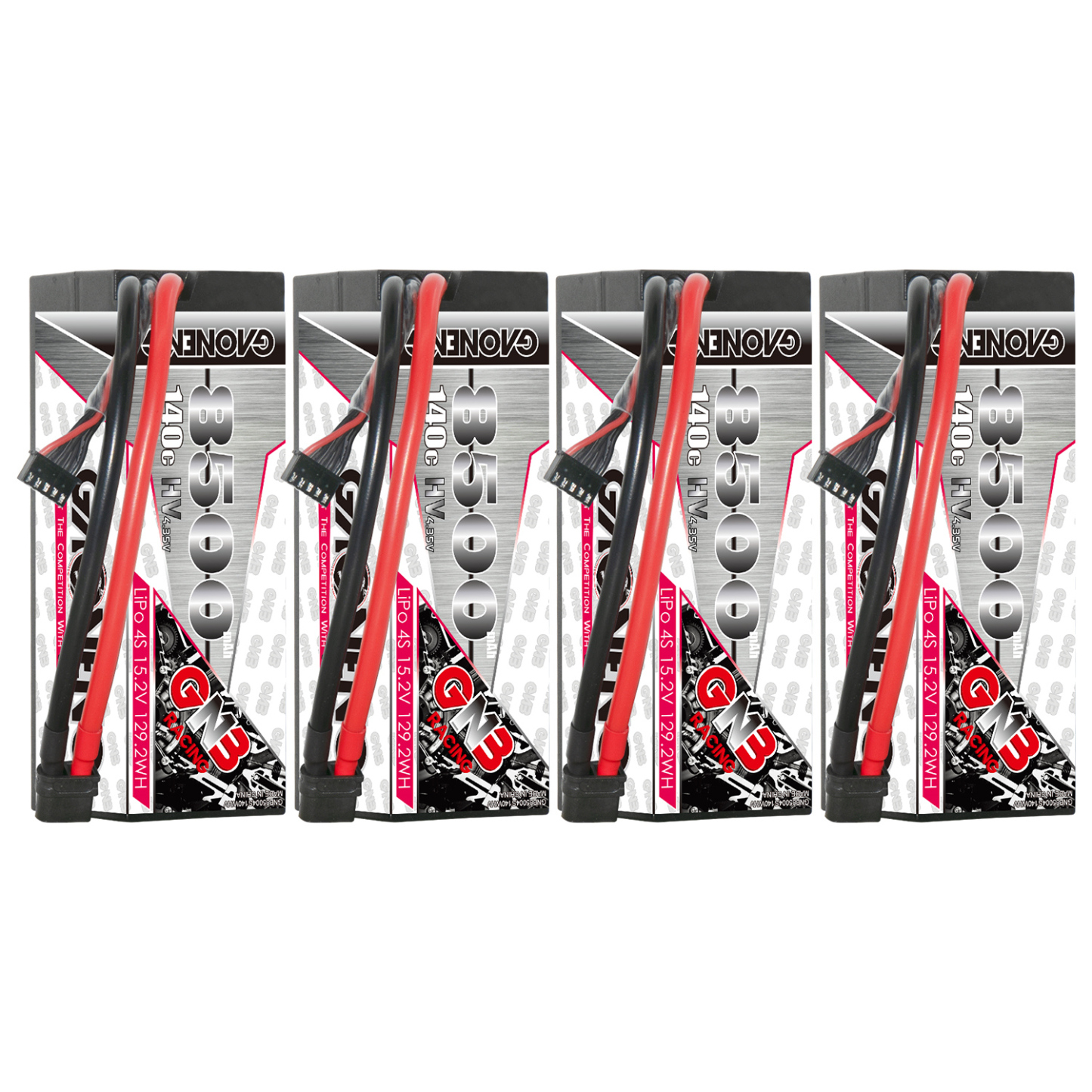 GAONENG GNB LiHV 4S 15.2V 8500mAh 140C Cabled Hard Case LiPo Battery XT60