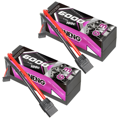 GAONENG GNB LiHV 4S 15.2V 6000mAh 100C Cabled Hard Case LiPo Battery XT90