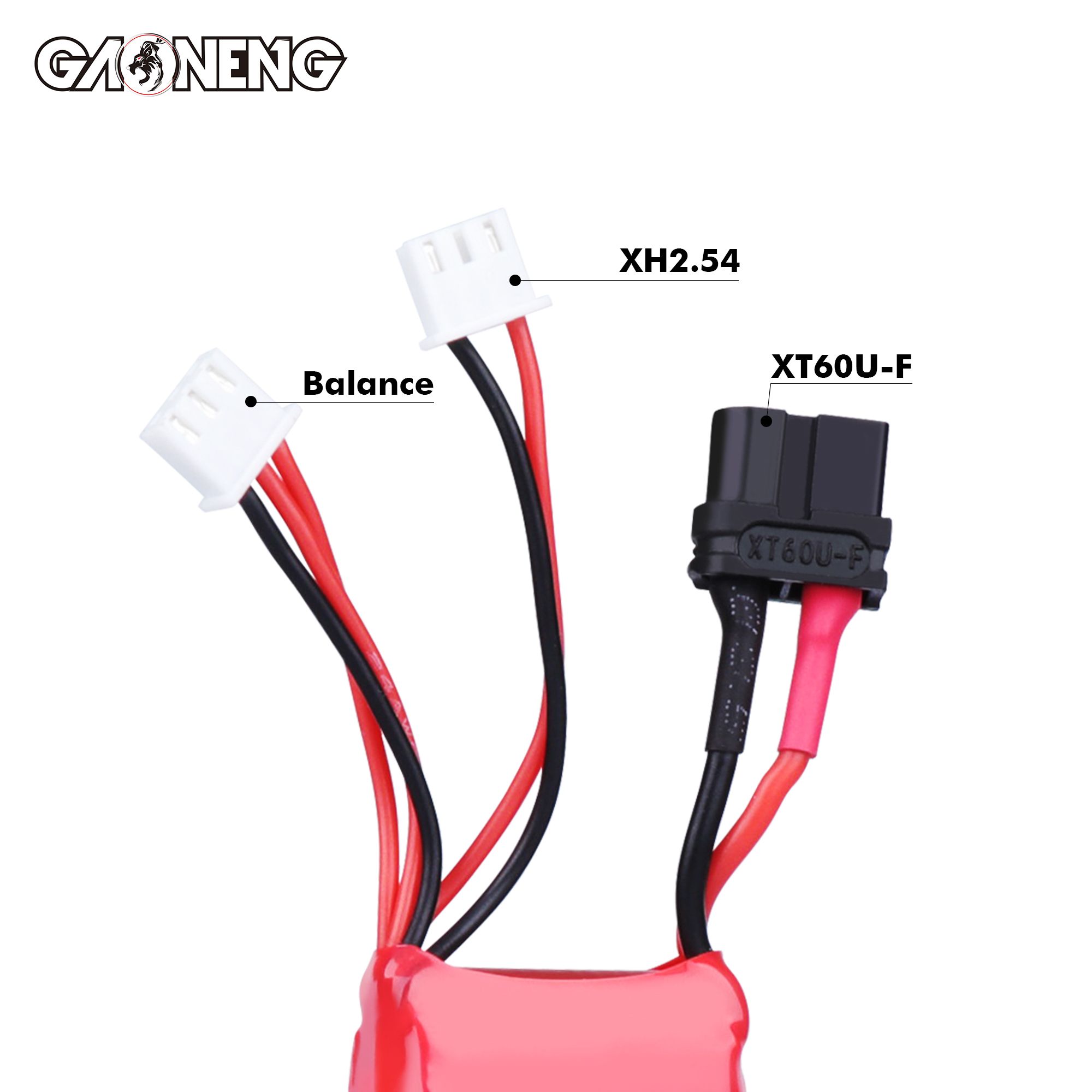 2PCS - GAONENG GNB 2S 7.4V 2500mAh 5C LiPo Battery for Frsky NEW 2019 X9D plus