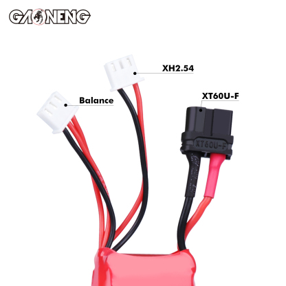 2PCS - GAONENG GNB 2S 7.4V 2500mAh 5C LiPo Battery for Frsky NEW 2019 X9D plus