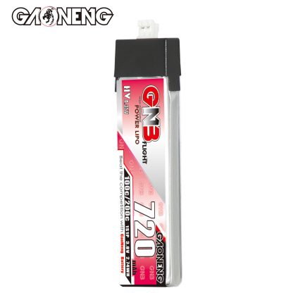 GAONENG GNB LiHV 1S 3.8V 720mAh 100C PH2.0 Plastic Head LiPo Battery