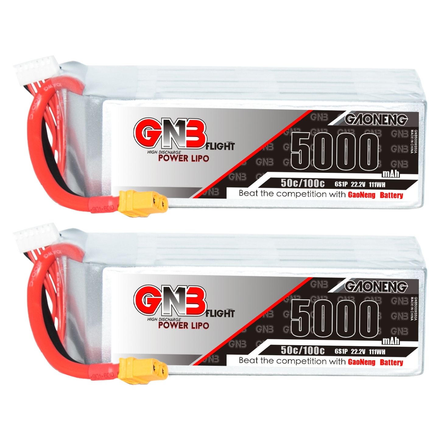 GAONENG GNB 6S 22.2V 5000mAh 50C LiPo Battery XT60