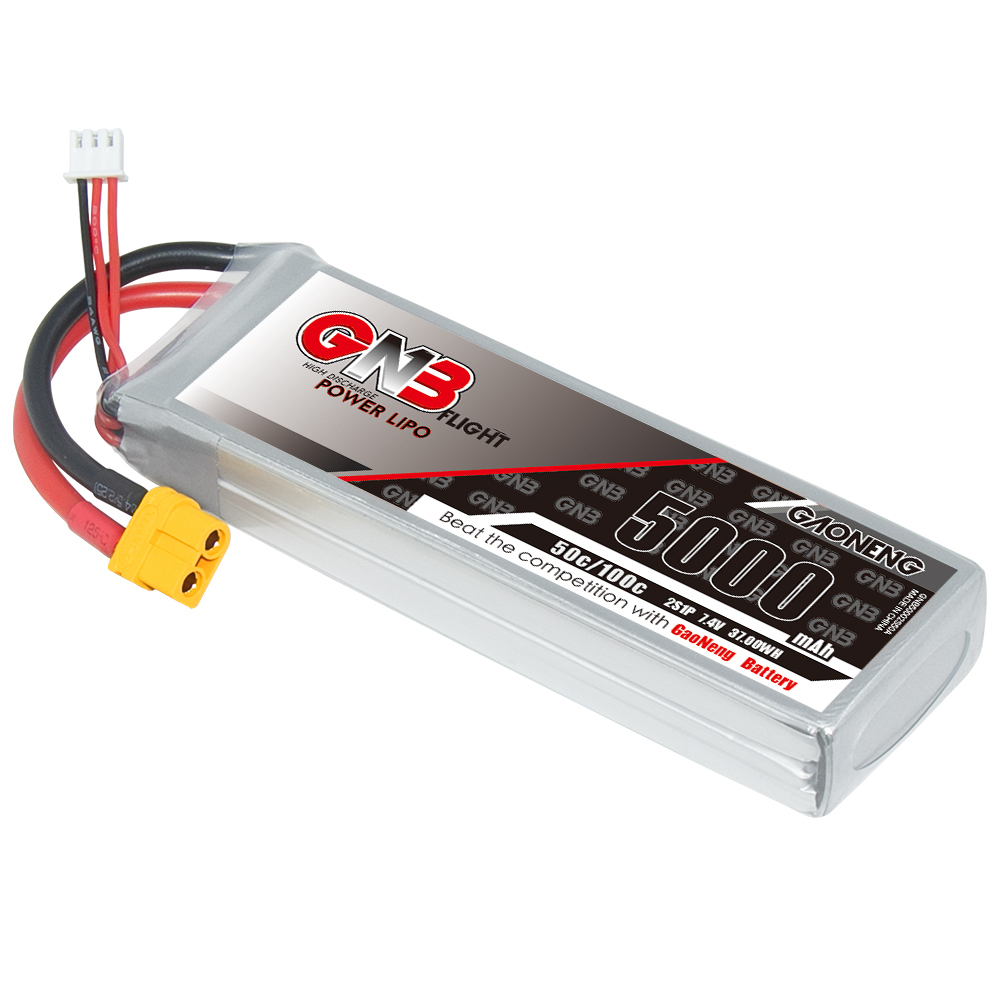 GAONENG GNB 2S 7.4V 5000mAh 50C LiPo Battery XT60