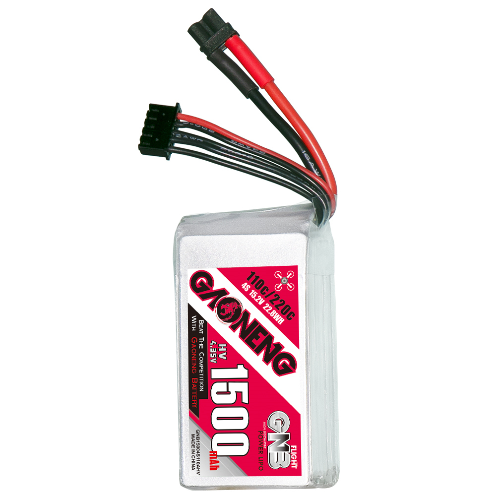 2PCS - GAONENG GNB LiHV 4S 15.2V 1500mAh 110C XT30 LiPo Battery