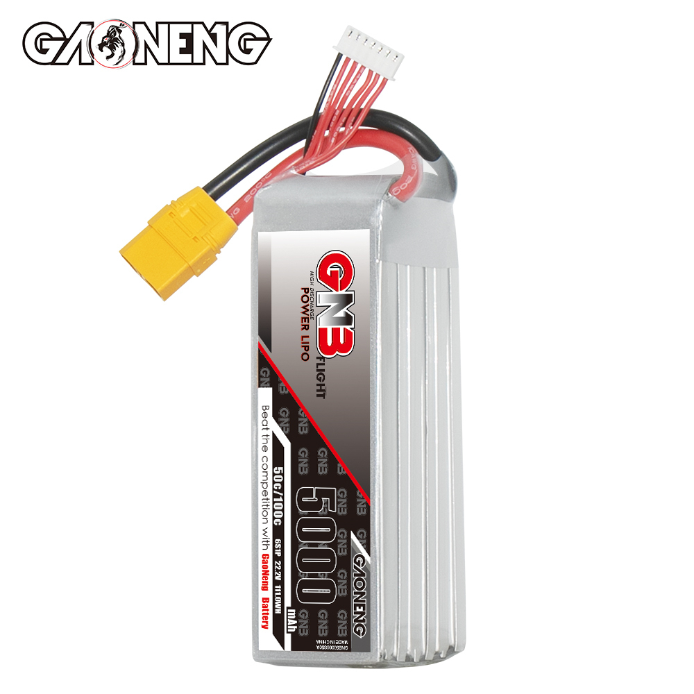 GAONENG GNB 6S 22.2V 5000mAh 50C LiPo Battery XT90