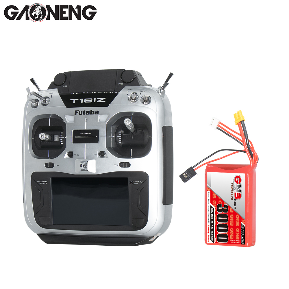 2PCS - GAONENG GNB 2S 7.4V 3000mAh 5C LiPo Battery Futaba XT30