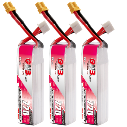 GAONENG GNB LiHV 3S 11.4V 720mAh 100C XT30 LiPo Battery